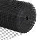 Заварена стоманена ограда с колчета сив 0.8x100 м