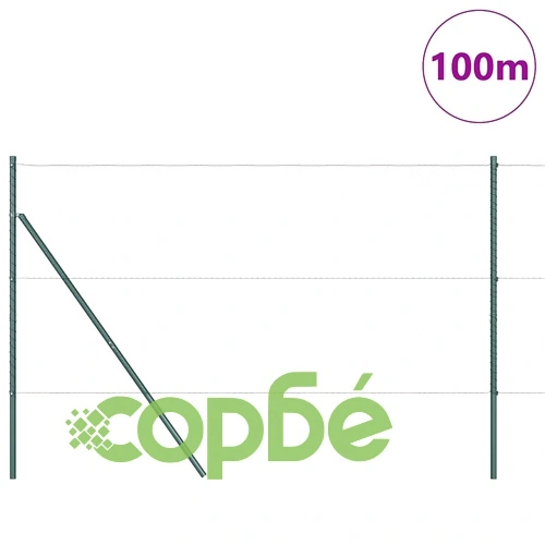 Шестоъгълна оградна мрежа от поцинкована стомана, 100 x 1,2 м, зелена ➤ топ цена ➤ sorbe.bg