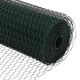 Шестоъгълна оградна мрежа 100 x 1,6 м, PVC-покрита стомана, зелена