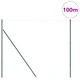 Шестоъгълна оградна мрежа от PVC-покрита стомана, 100 x 1,6 м, зелена