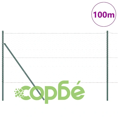Шестоъгълна оградна мрежа от стомана 100 x 1,4 м, Сиво ➤ топ цена ➤ sorbe.bg