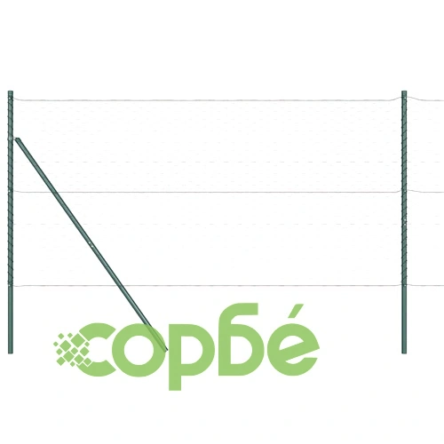 Шестоъгълна оградна мрежа от стомана 100 x 1,4 м, Сиво ➤ топ цена ➤ sorbe.bg