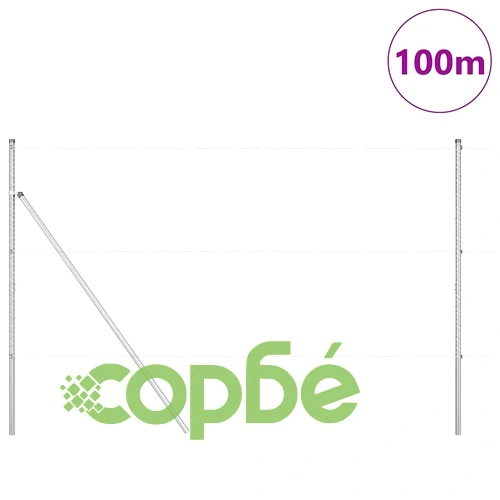 Шестоъгълна ограда с колчета 1.4 x 100 m поцинкована стомана ➤ топ цена ➤ sorbe.bg