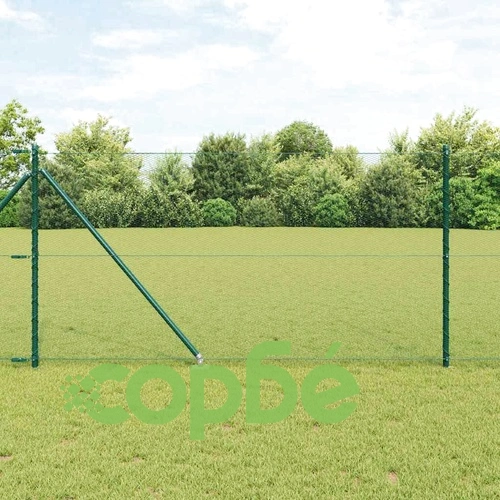 Шестоъгълна ограда зелена 1x50 м PVC покрита стомана ➤ топ цена ➤ sorbe.bg