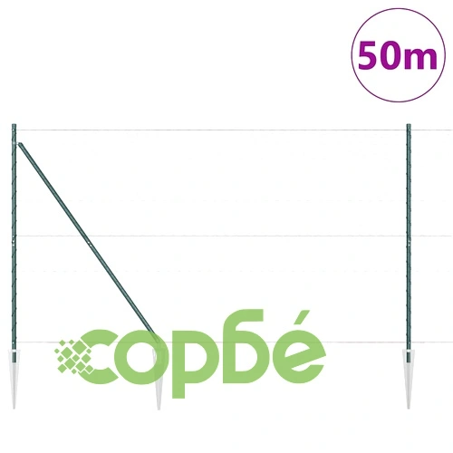Шестоъгълна оградна мрежа 50 x 1,5 м, ПВЦ-обработена стомана, зелена ➤ топ цена ➤ sorbe.bg
