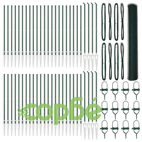 Шестоъгълна ограда с колчета зелена 1.2 x 100 м PVC покрита стомана на топ цена от sorbe.bg Шестоъгълна ограда с колчета зелена 1.2 x 100 м PVC покрита стомана ➤ топ цена ➤ sorbe.bg