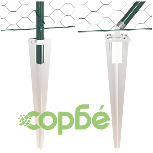 Ограда с шестоъгълни отвори зелена 1.2x100 м PVC покрита стомана ➤ топ цена ➤ sorbe.bg