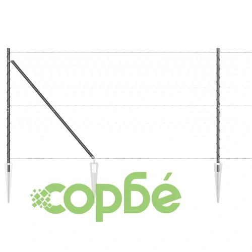 Шестоъгълна ограда сива 1.2x100 м PVC покрита стомана ➤ топ цена ➤ sorbe.bg