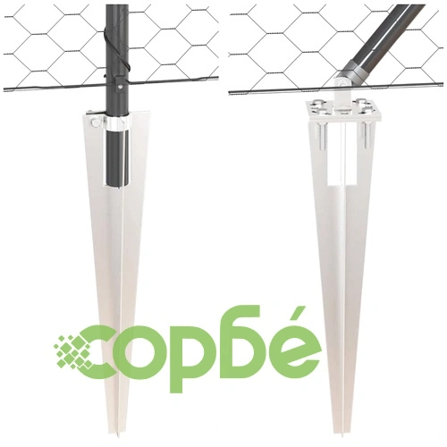 Шестоъгълна ограда сива 1.2x100 м PVC покрита стомана ➤ топ цена ➤ sorbe.bg
