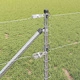Ограда с колчета сребриста 0.6 x 100 м PVC покрита стомана