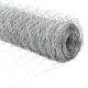 Шестоъгълна оградна мрежа с колове 100 x 1,4 м, поцинкована стомана