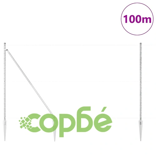 Шестоъгълна оградна мрежа с кол 100 x 1,6 м, поцинкована стомана ➤ топ цена ➤ sorbe.bg