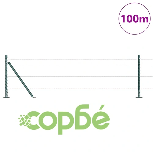 Ограда с шестоъгълна мрежа зелена 0.6 x 100 м PVC покрита стомана ➤ топ цена ➤ sorbe.bg