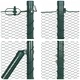 Ограда с колчета зелена 1.2 x 100 м PVC покрита стомана
