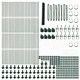Оградна мрежа с колчета зелена 1,2 x 100 м PVC покрита стомана