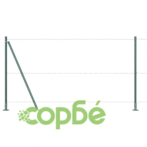 Ограда с шестоъгълни отвори зелена 1.2x100 м PVC покрита стомана ➤ топ цена ➤ sorbe.bg