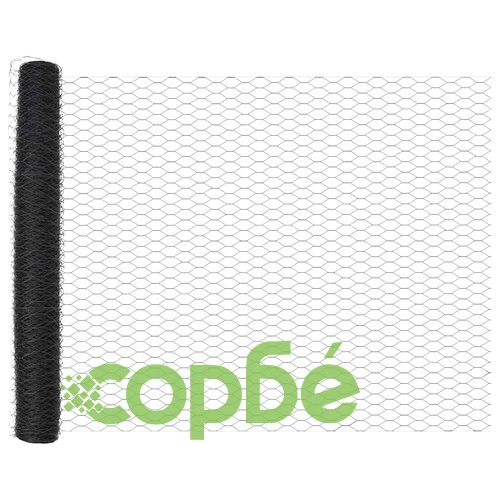 Шестоъгълна ограда сива 1.2x100 м от PVC покрита стомана ➤ топ цена ➤ sorbe.bg