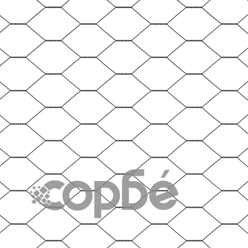 Ограда с шестоъгълна мрежа сива 1.4x100 м PVC покрита стомана ➤ топ цена ➤ sorbe.bg