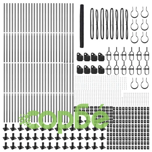 Шестоъгълна оградна мрежа с бетонна основа 100 x 1,6 м, Сиво, PVC-покрита стомана ➤ топ цена ➤ sorbe.bg