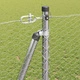 Ограда с колчета сребриста 1.2 x 100 m PVC покрита стомана