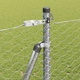 Ограда с колчета сребриста 1.6 x 100 m PVC покрита стомана