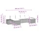 Градински комплект мебели от полиратан 6 части с възглавници бежово и светлосиво