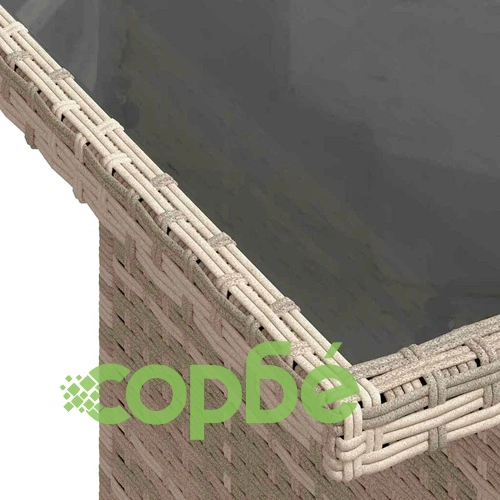 Градински комплект мебели 6 части светлосиво полиратан 100x55x73 см ➤ топ цена ➤ sorbe.bg