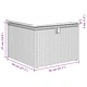 Градински комплект мебели 6 части черен полиратан 231x117x85 см