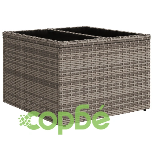 Комплект градински диван от 8 части с възглавници - сив полиратан, за 7 души ➤ топ цена ➤ sorbe.bg