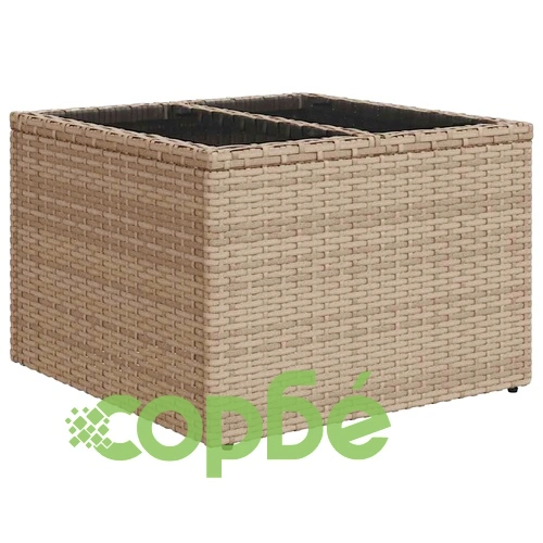 Градински комплект мебели от полиратан 8 части с възглавници бежов ➤ топ цена ➤ sorbe.bg