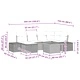 Градински модулен диван комплект 7 части с възглавници бежов полиратан