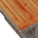 Градински комплект 6 части с възглавници сив полиратан 100x55x73 см