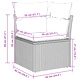 8-части градински диван комплект полиратан акация сив 80x80x71 см