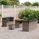 8-части градински диван комплект полиратан акация сив 80x80x71 см