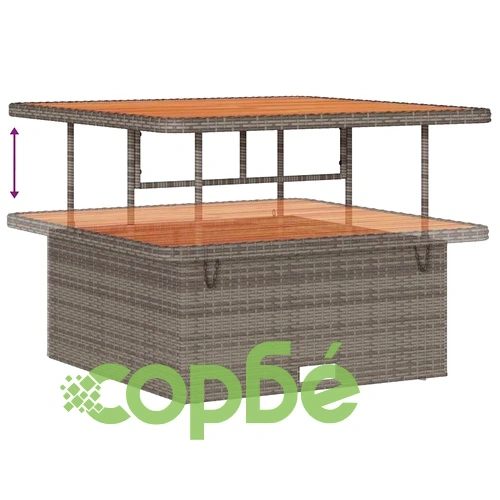 8-местен градински комплект мебели с възглавници сив полиратан 100x100x71 см ➤ топ цена ➤ sorbe.bg