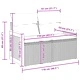 Градински комплект мебели 10 части полиратан бежово-кремаво 80x80x71 см