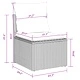 Градински комплект мебели 9 части полиратан черен 100x100x71 см