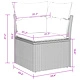 Градински комплект мебели 9 части полиратан черен 100x100x71 см