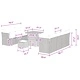 Градински комплект мебели 10 части полиратан черен 80x80x71 см