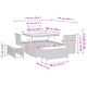 Градински комплект диван 8 части сив полиратан акация 100x100x71 см