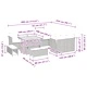 Градински комплект мебели от полиратан 12 части сив 100x100x71 см