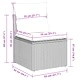 Градински комплект мебели 13 части полиратан и акация черен 80x80x71 см