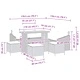 Градински диван комплект 9 части сив полиратан акация 110x55x71 см
