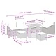 Градински комплект мебели 9 части от полиратан бежов и кремав 90x55x71 см