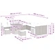 Градински комплект мебели 13 части полиратан черен и кремав 80x80x71 см