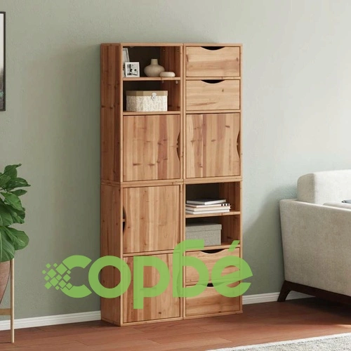 Странични шкафове ODDA 4 бр. 40x24x79 см от масивна борова дървесина ➤ топ цена ➤ sorbe.bg