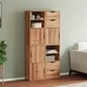 Странични шкафове ODDA 4 бр. 40x24x79 см от масивна борова дървесина