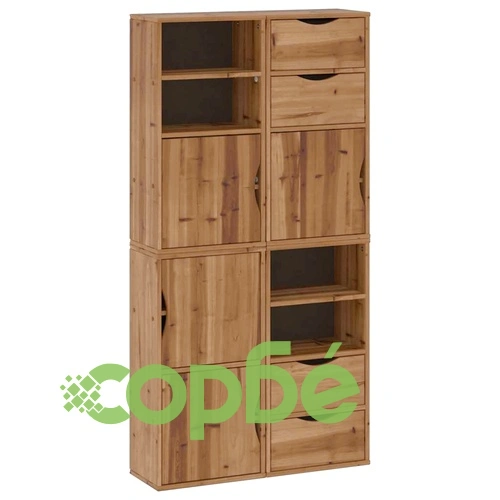 Странични шкафове ODDA 4 бр. 40x24x79 см от масивна борова дървесина ➤ топ цена ➤ sorbe.bg