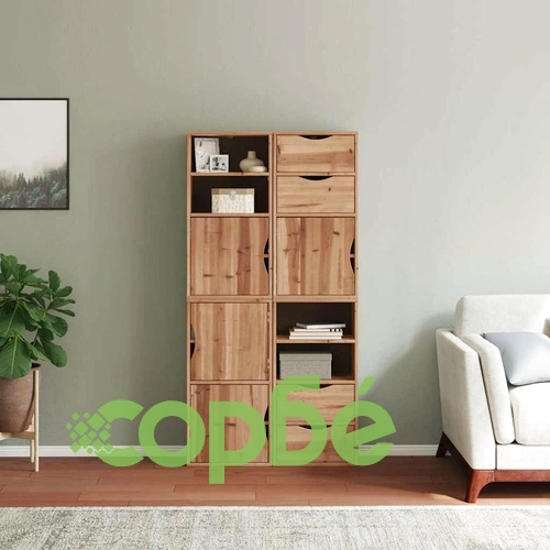Странични шкафове ODDA 4 бр. 40x24x79 см от масивна борова дървесина ➤ топ цена ➤ sorbe.bg