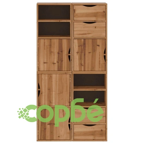 Странични шкафове ODDA 4 бр. 40x24x79 см от масивна борова дървесина ➤ топ цена ➤ sorbe.bg
